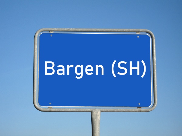 place name sign bargen sh