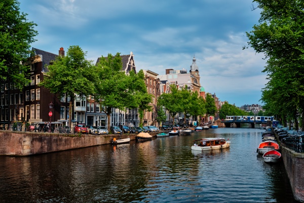 amsterdam view canal with