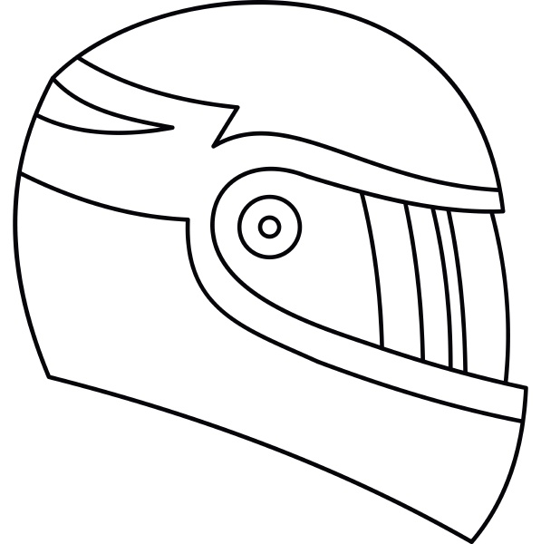 motorcycle helmet icon outline style