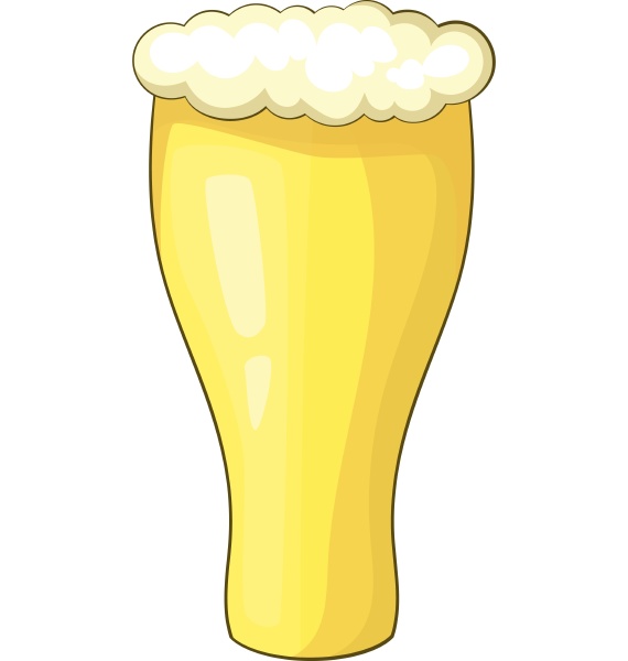 glass of beer icon cartoon