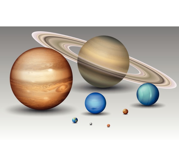 set of solar system planet