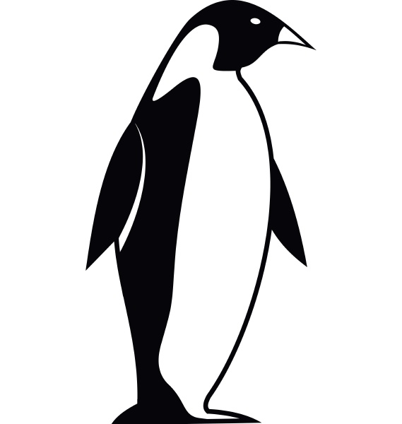 king penguin icon simple style