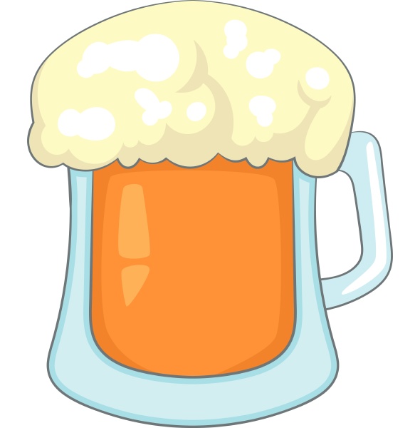beer icon cartoon style