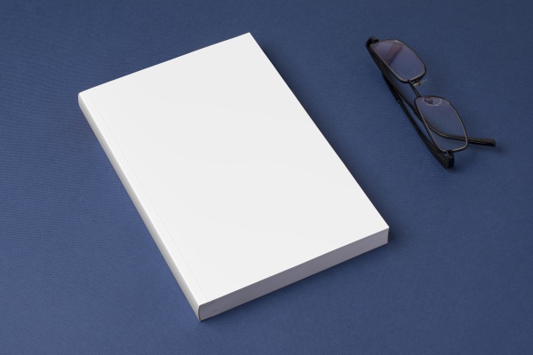 closed novel book with blank cover