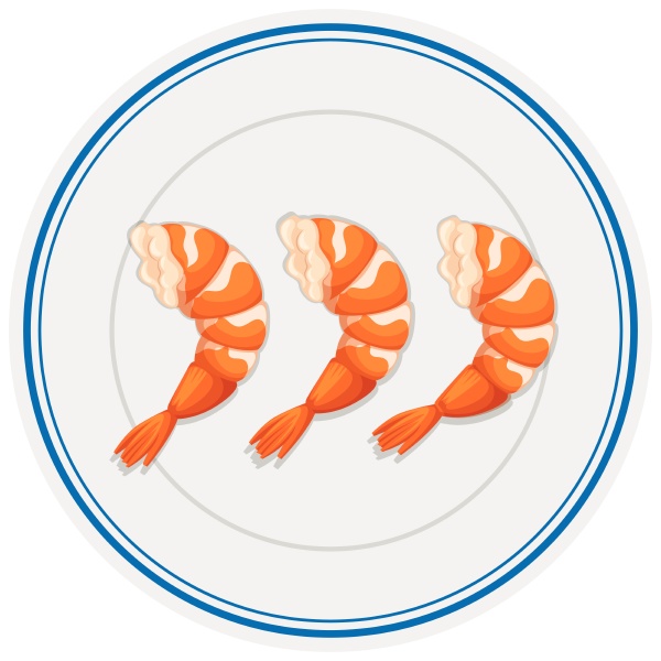 shrimp cocktails on the plate