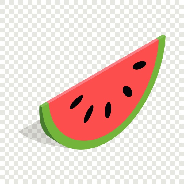 watermelon isometric icon