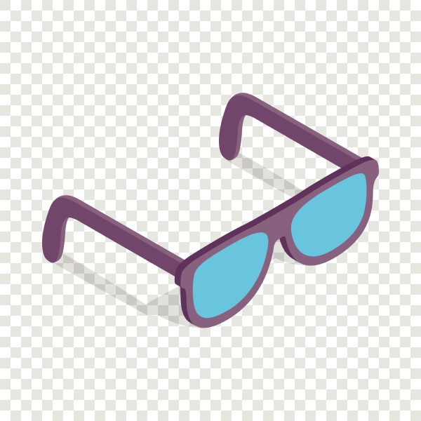 sunglasses isometric icon