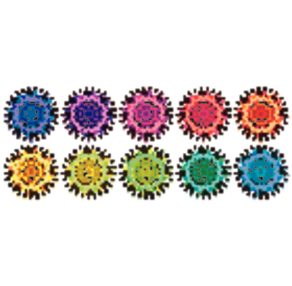 mandala patterns in different colors