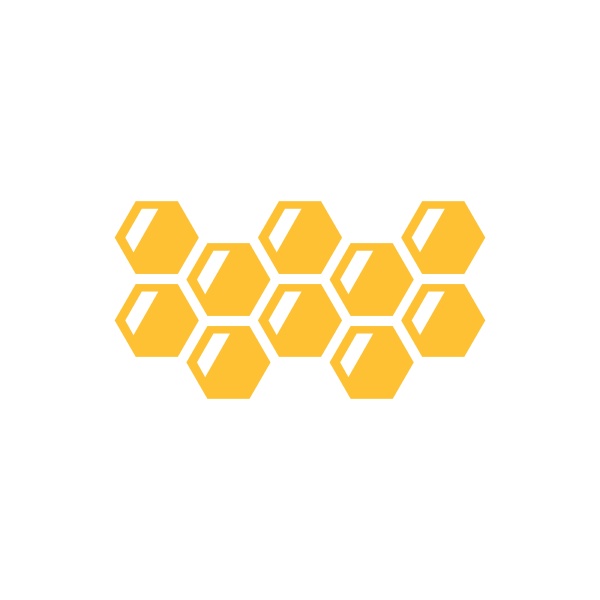honey comb vector icon illustration