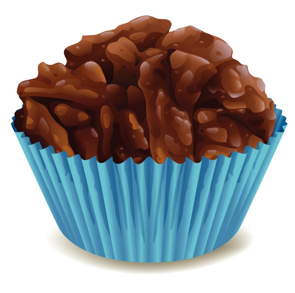 chocolates in blue cup