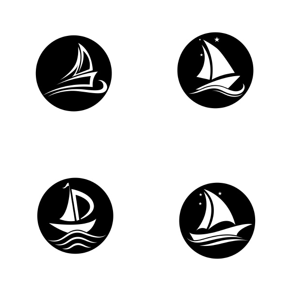 silhouette of dhow logo design