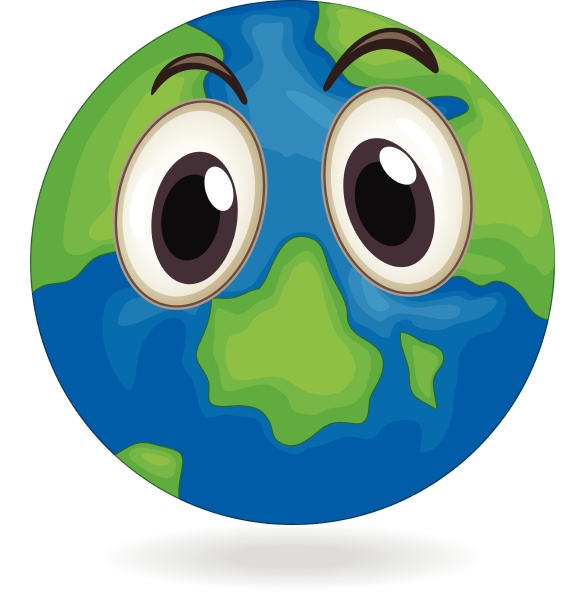 earth globe face