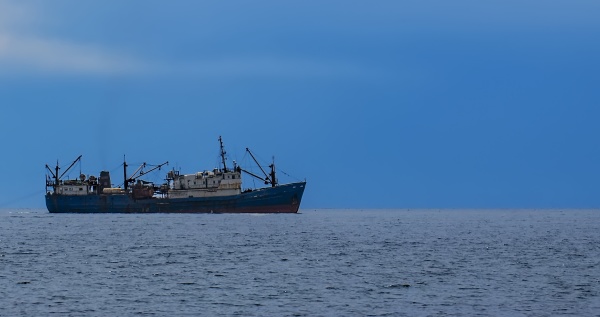 selective focus fishing vessel for