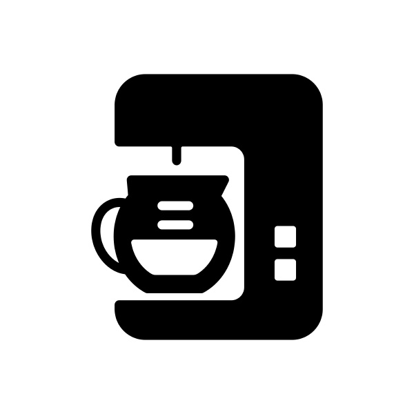 coffee maker machine outline glyph icon