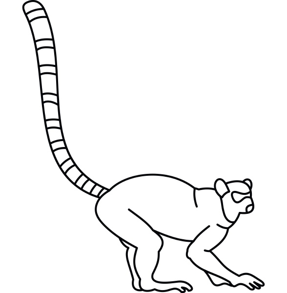 monkey icon outline