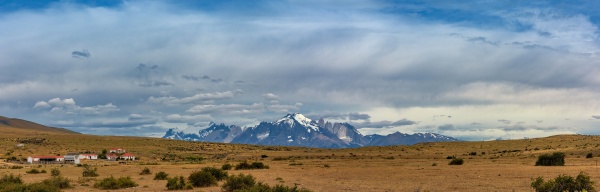 panorama of torres del paine national