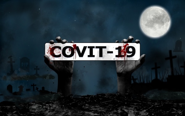 halloween covit 19 concept