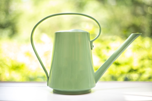 watering can modern design with green
