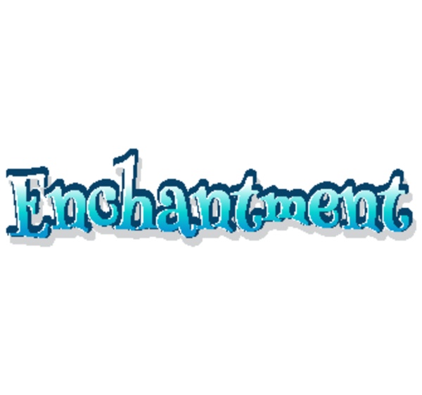 font design for word enchantment in