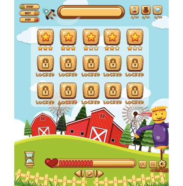 game template farm theme