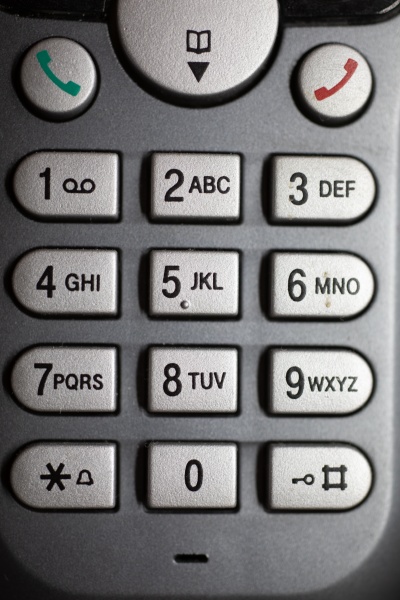 numeric keypad of a mobile phones