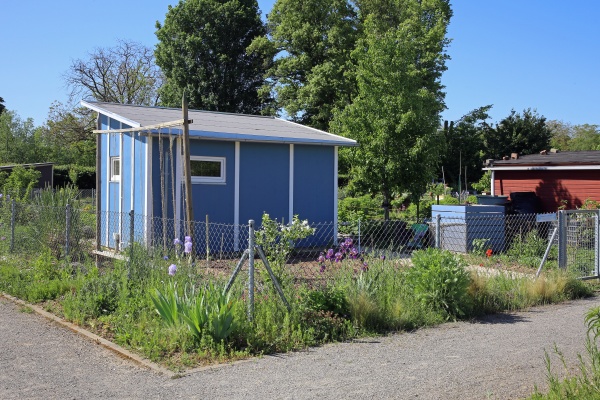garden shed in the allotment garden