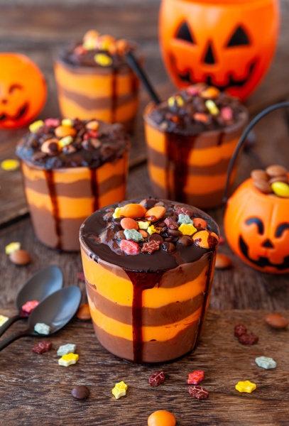 colorful dessert for halloween