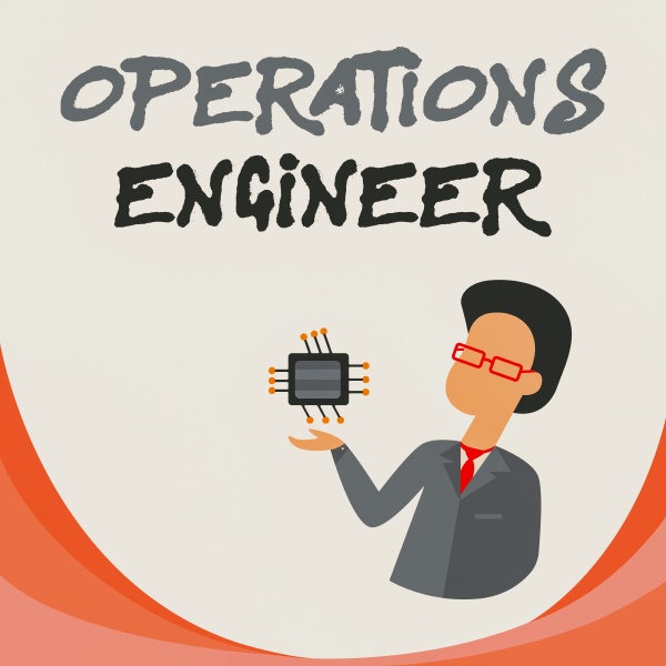 hand writing sign operations engineer