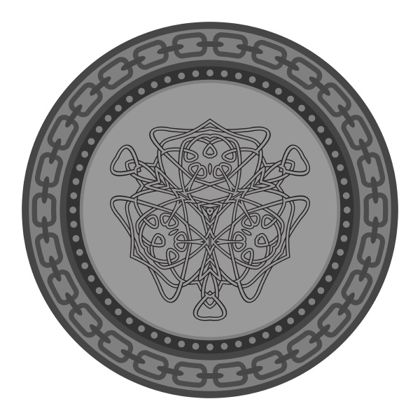 celtic pattern isolated on white background