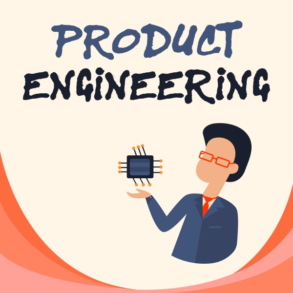 text sign showing product engineering