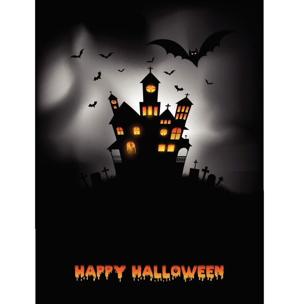 haunted house halloween background