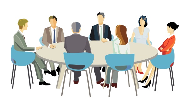 business advice team round table