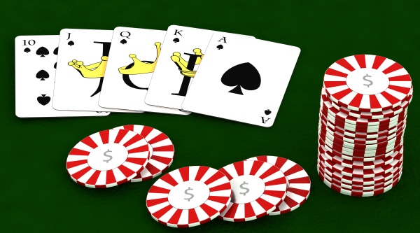 casion chips and playing cards