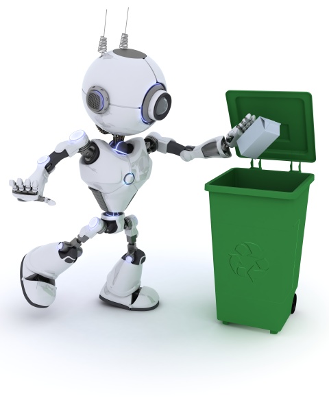 robot recycling waste
