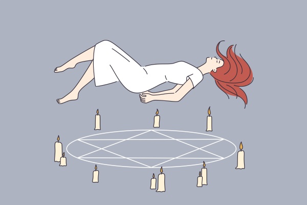 occult rituals and spirituality concept