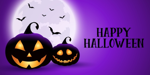 spooky halloween banner
