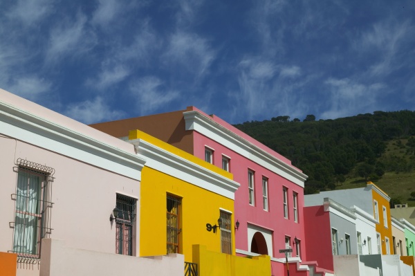 colourful houses in the historic bo