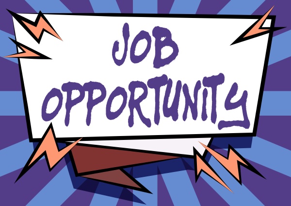 text sign showing job opportunity