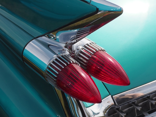 taillight of an old vintage car