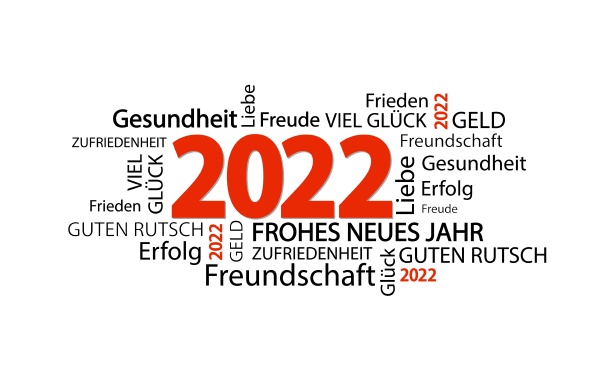 word cloud with new year 2022