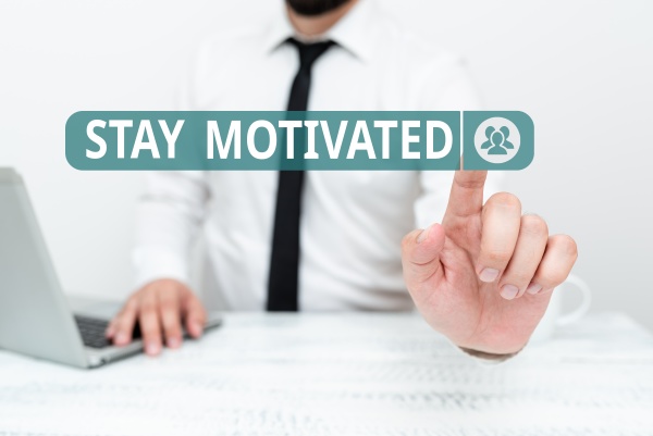 handwriting text stay motivated business