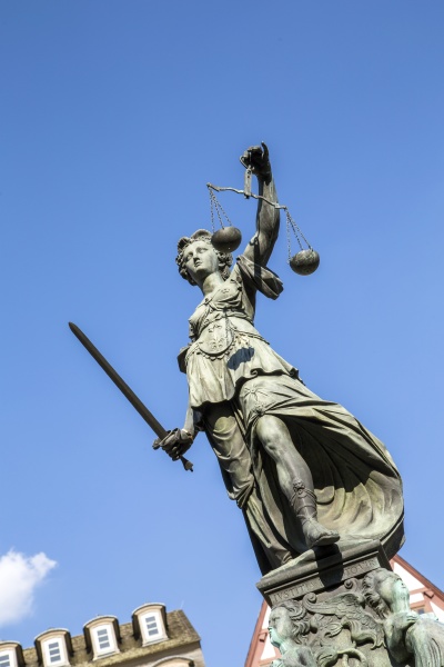 justitia lady justice sculpture