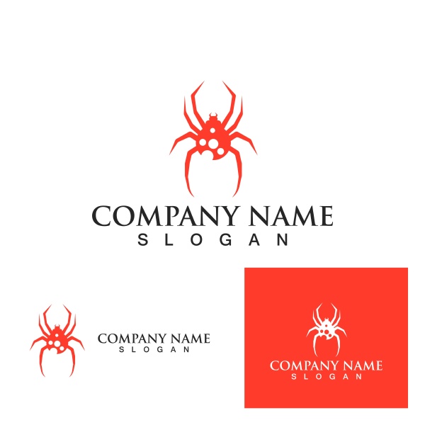 spider logo template eps10
