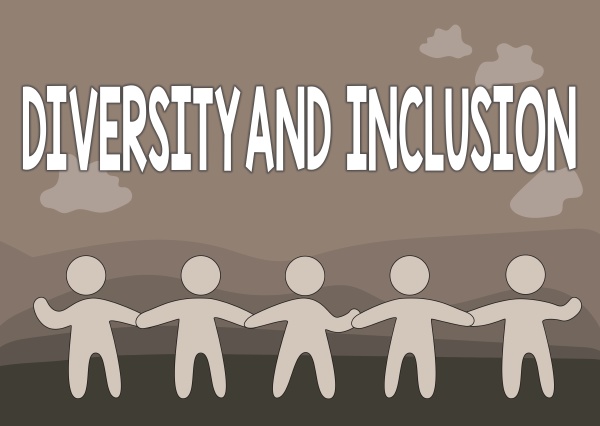 sign displaying diversity and inclusion