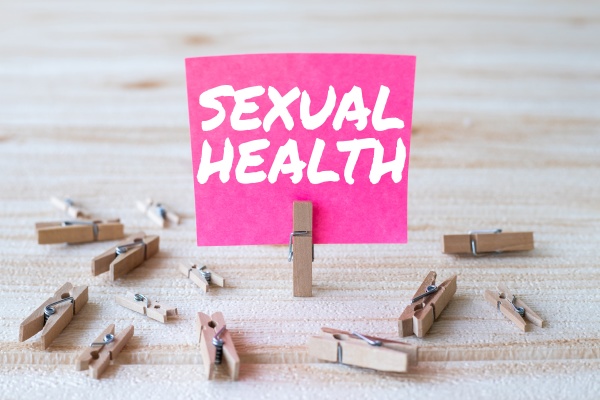 sign displaying sexual health business