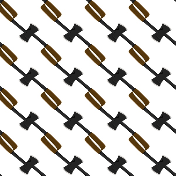 illustration on theme pattern steel axes