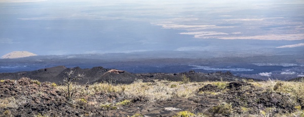 scenic landscape at volcanic area of