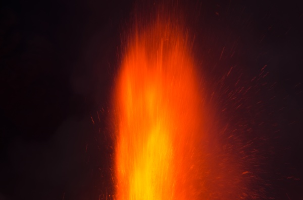 volcanic eruption flare up