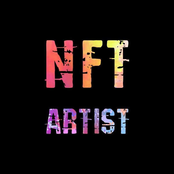 nft artist text art design for