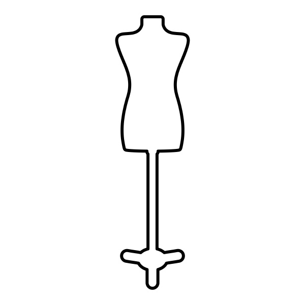 torso mannequin tailors dummy silhouette manikin